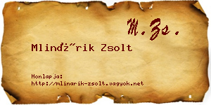 Mlinárik Zsolt névjegykártya